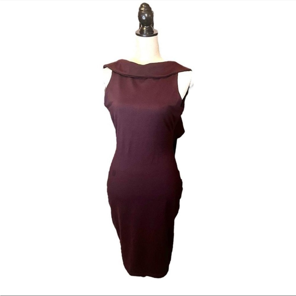 Suzana Monaco Women's Body Conscious Sleeveless Midi Dress with Open Back US M